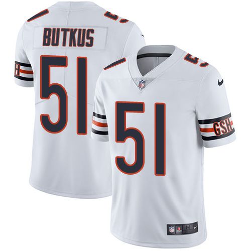 Men Chicago Bears #51 Dick Butkus Nike Navy White Limited Player NFL Jersey->chicago bears->NFL Jersey